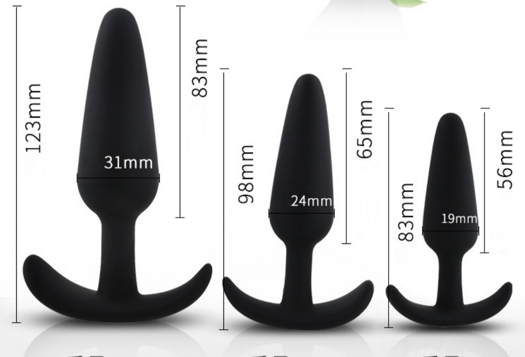 Devil 3 Piece Silicone Anal Training Kit