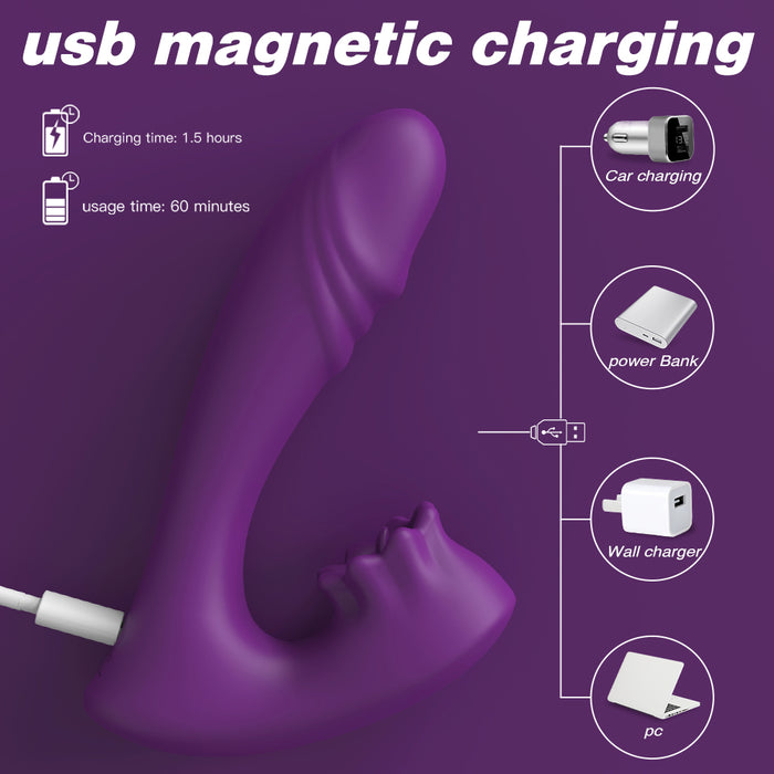 Forest Rain Clitoral Suction Stimulator & G Spot Vibrator