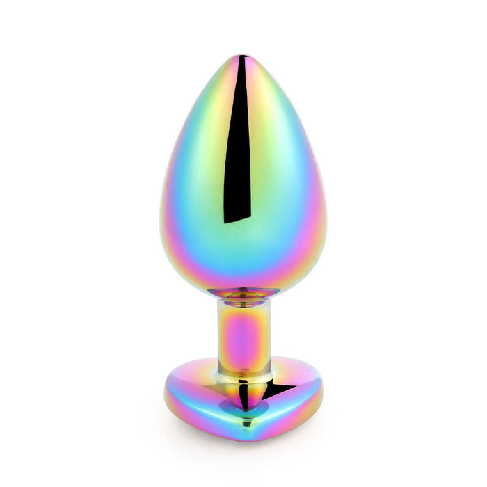 Jewel Heart Base Metal Butt Plug