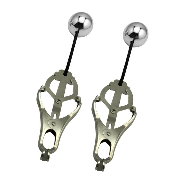 Silver Ball Nipple Clamps