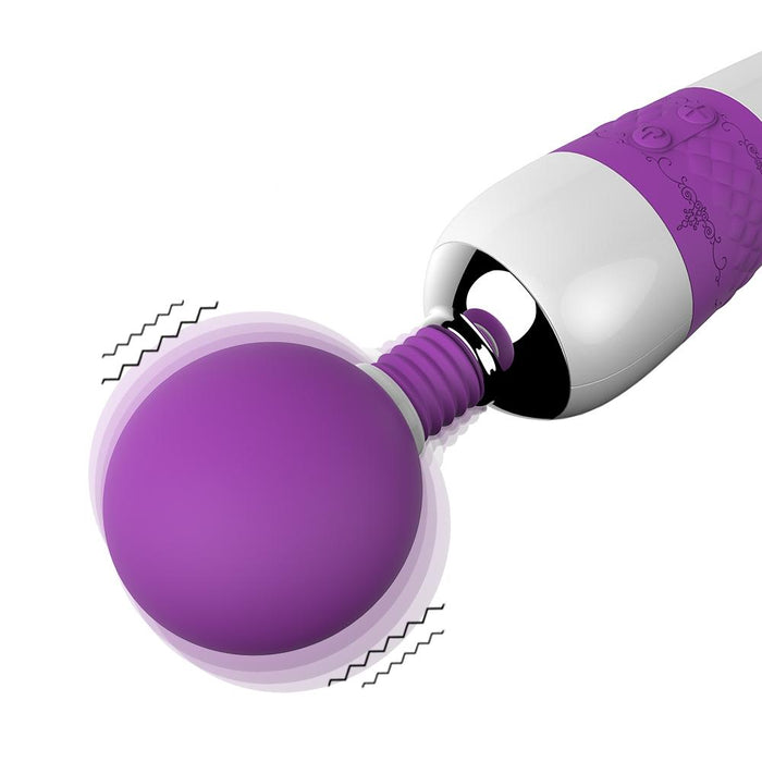 28-Mode Purple Vibrating Wand Massager
