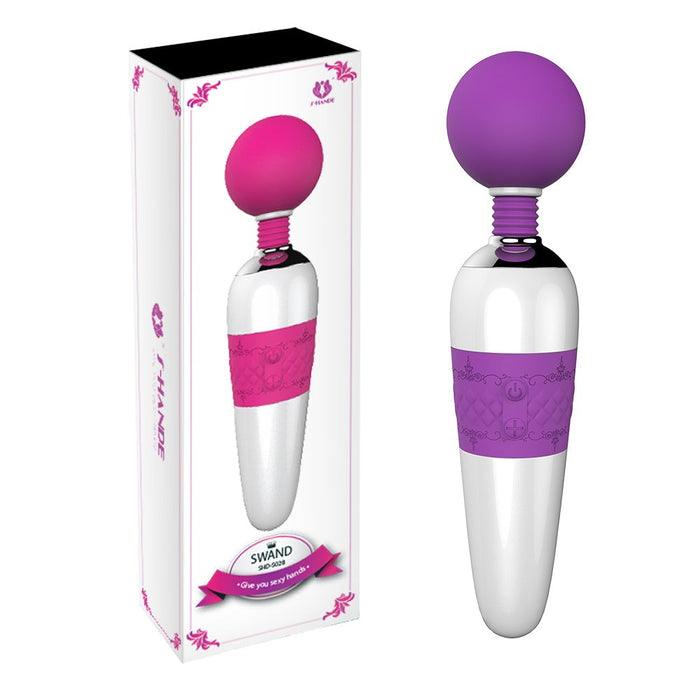 28-Mode Purple Vibrating Wand Massager