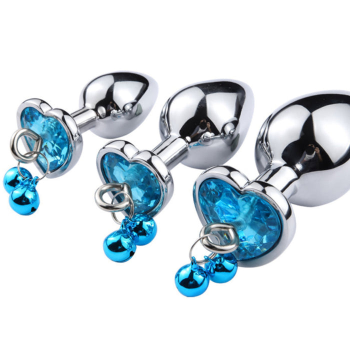 Crystal Anal Butt Plug with Bell