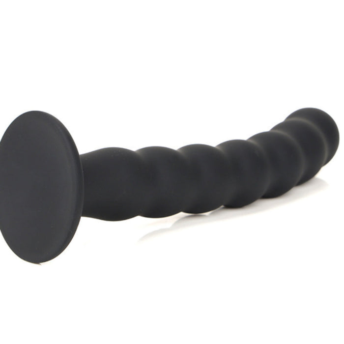 Hosed Flexible Beaded Anal Snake with Suction Base